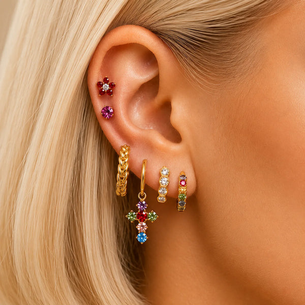 Amber Aura Ear Stack - Mismatch