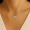 Bow Diamond Necklace