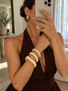 Smoky Elegance Resin Bangle Set