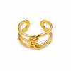 Multi Layer Hemp Rope knot Ring