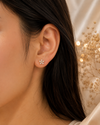 Floral ballback Earrings