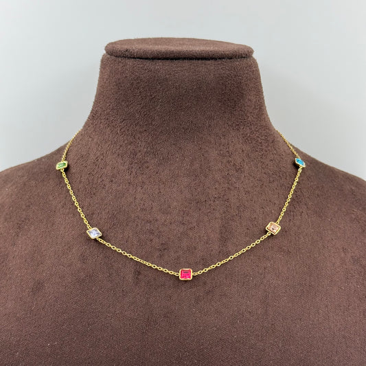 Square Stone Tanmaniya Necklace