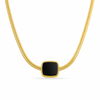 Black Coin Snake Chain Necklace