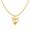 Bow heart Snake Chain Necklace
