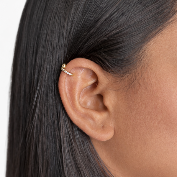 Ziva Crystal Ear Cuff