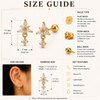 Trea Drop ball back Earrings
