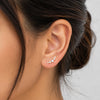 Crystal Crown ballback Earrings