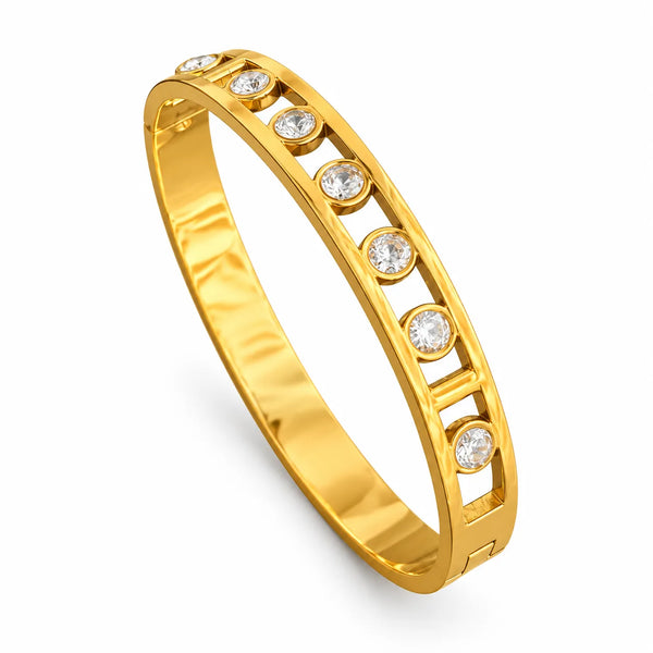Celeste Crystal Gold Kada