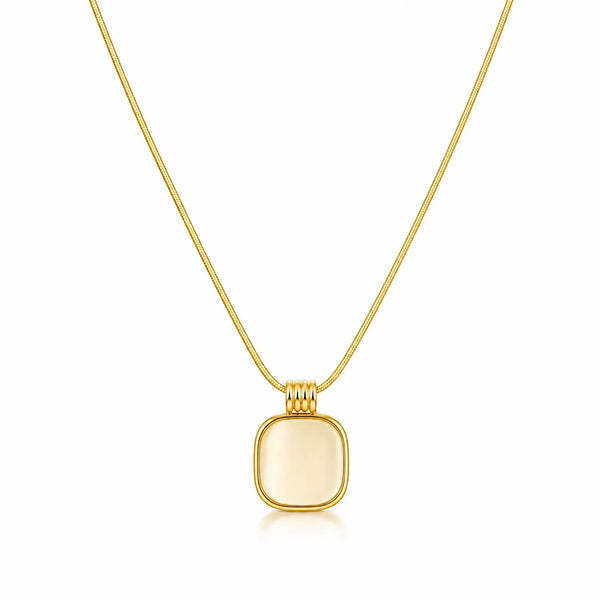 Cream Stone Necklace