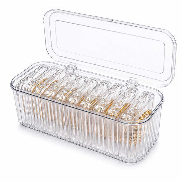 Acrylic Jewelry Organizer Box – Transparent Portable Storage