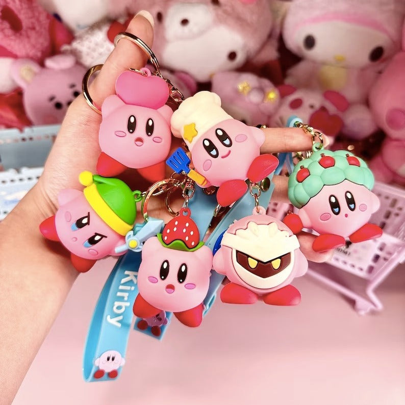 Kirby 3D keychain