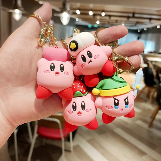 Kirby 3D keychain