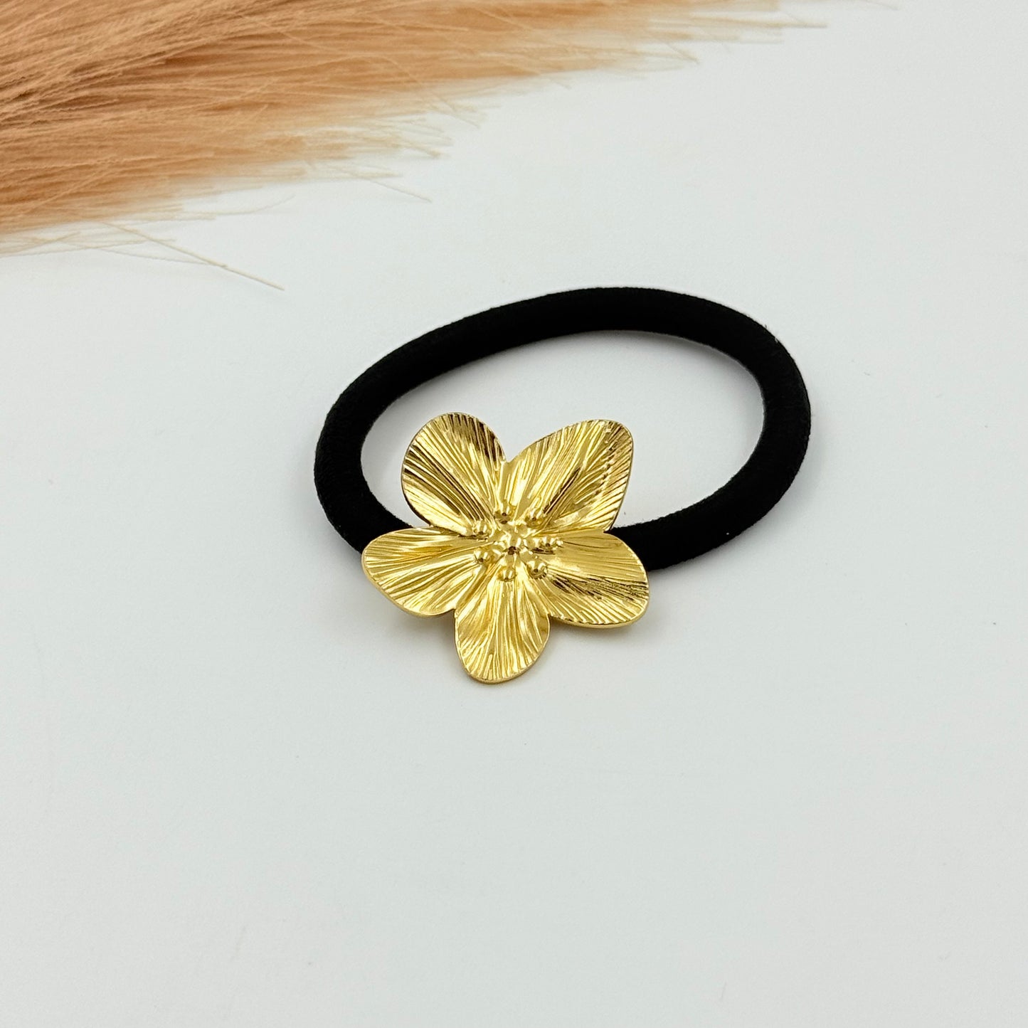 Bling Flower Hair Tie