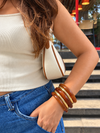 Luxe Resin & Stainless Steel Bangle Set