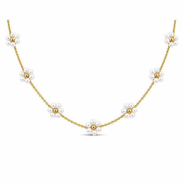 Daisy Pearl Necklace