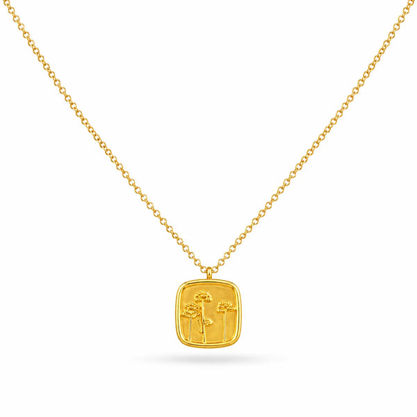 Daisy Stamp Necklace