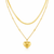 Double Layer Heart Necklace