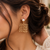Hollow Square Basket Weave Earrings
