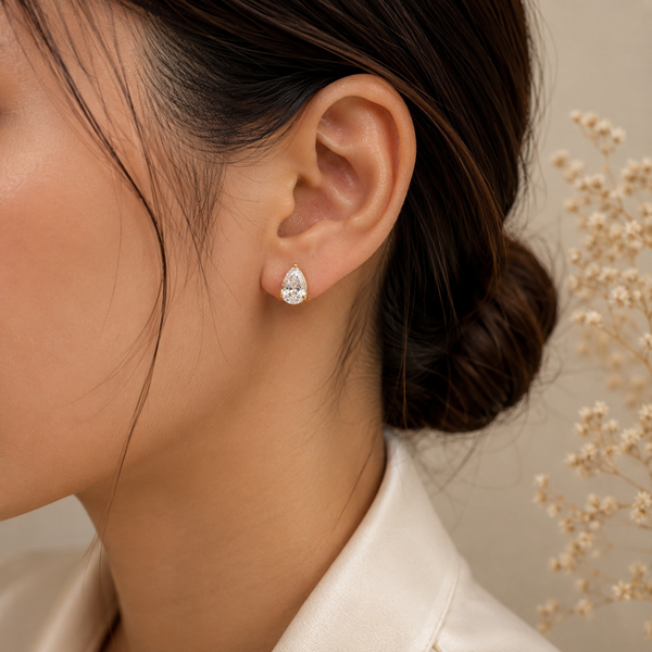 Teardrop Flat back Earrings