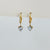 Heart glow drops earrings