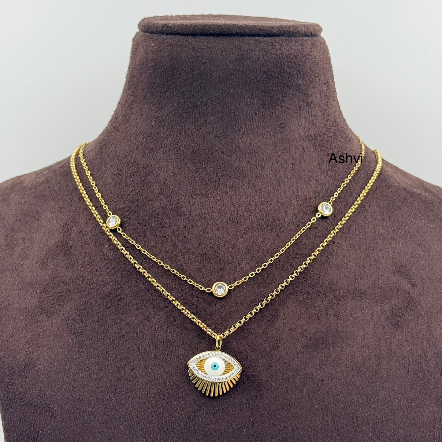 Layer Evil eye  Necklace