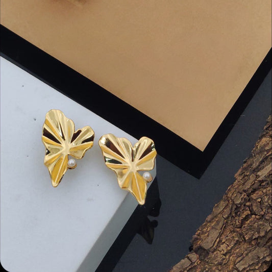 Leaf Stud Earrings