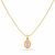 Emerald oval Pendant Necklace