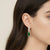 Emerald tennis Earrings