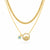 Eye shape layered Necklace