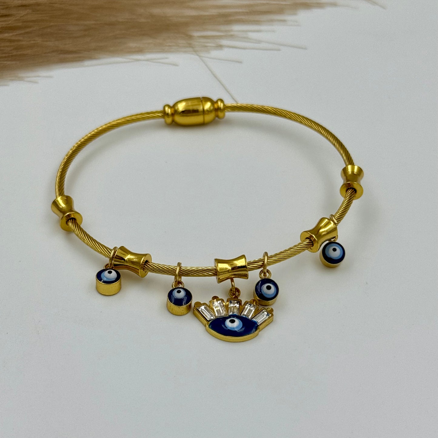 Dangling Evil eye Kada