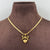 Bow heart Snake Chain Necklace