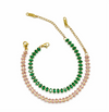 Leaf-Cut Panna Tennis Bracelet