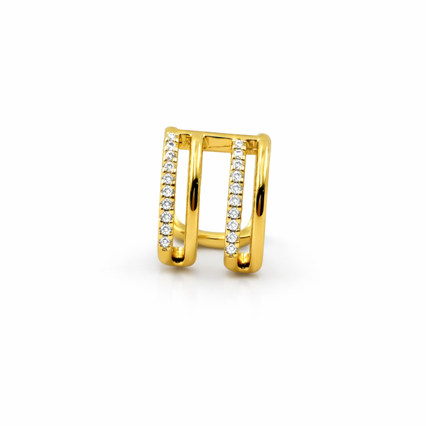 Duo Crystal Ear Cuff