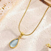Water Drop Clear Pendant Necklace