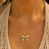Bow Diamond Necklace