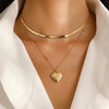 Double Layer Heart Necklace