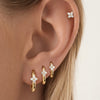 Minimal Luxe Floral Earring Set