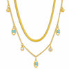 Evil eye Layersnake Chain Necklace