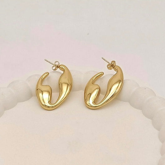 Auric wave earrings