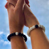 Black and white Matte bead bracelet