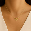 Hollow Heart Pendant Necklace