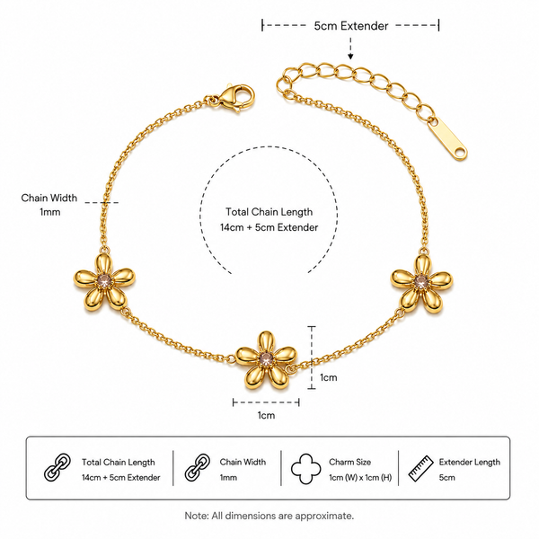 Golden Petal Bracelet