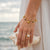 Golden Shell Charm Bracelet