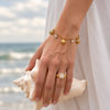 Golden Shell Charm Bracelet