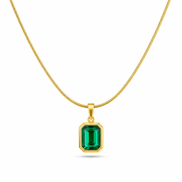 Green Charm Necklace