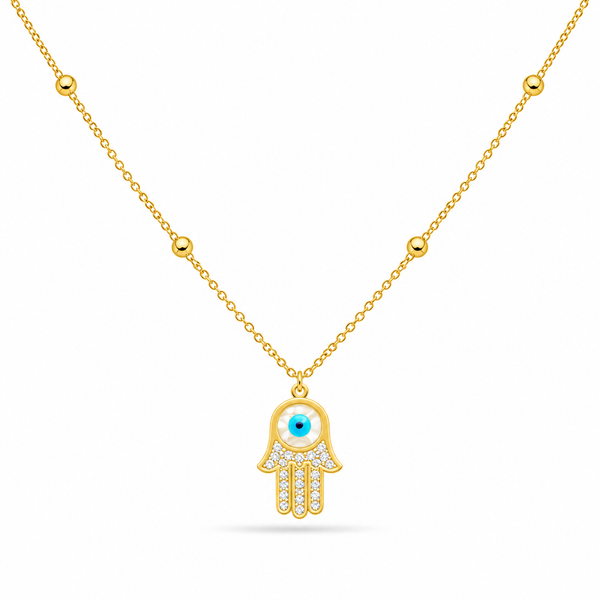 Hamsa Diamond Necklace