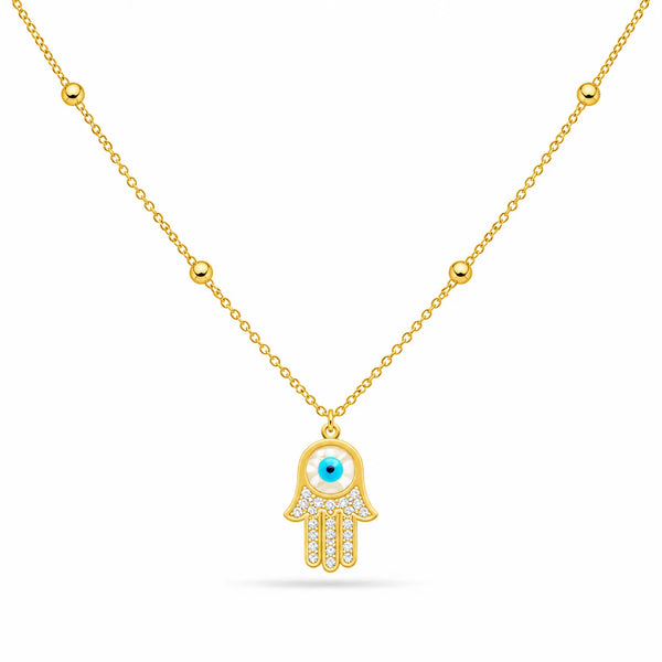 Hamsa Diamond Necklace