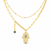 Hanging Hamsa Necklace