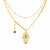 Hanging Hamsa Necklace