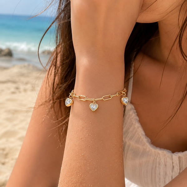 Heart Charm Bracelet